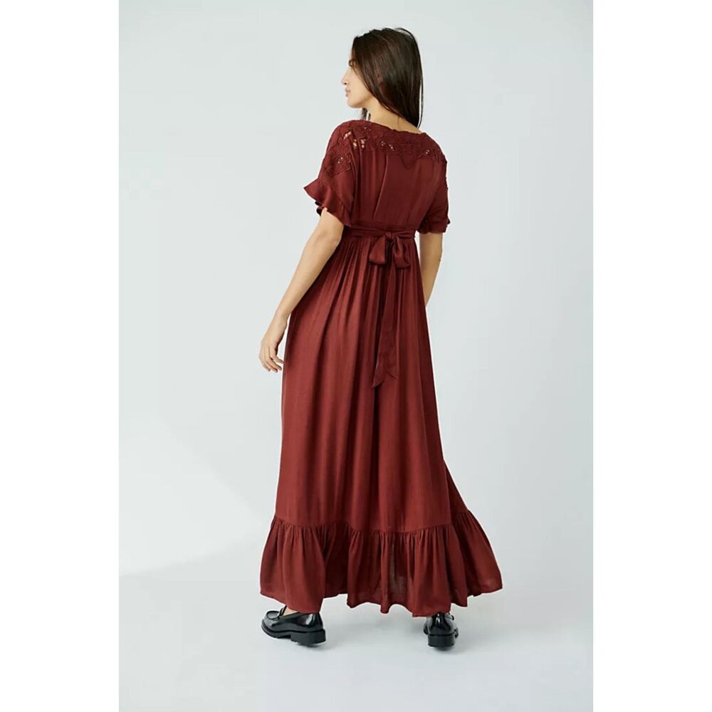 New! Free People Colette Maxi Dress Size Large 51568 - Picture 4 of 14